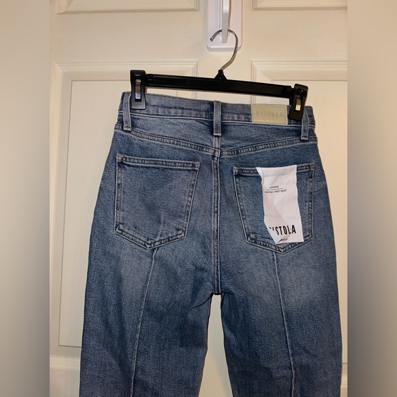 Pistola Lennon high rise crop boot Blue Straight Leg Women's Jeans 26 NWT - Picture 9 of 10
